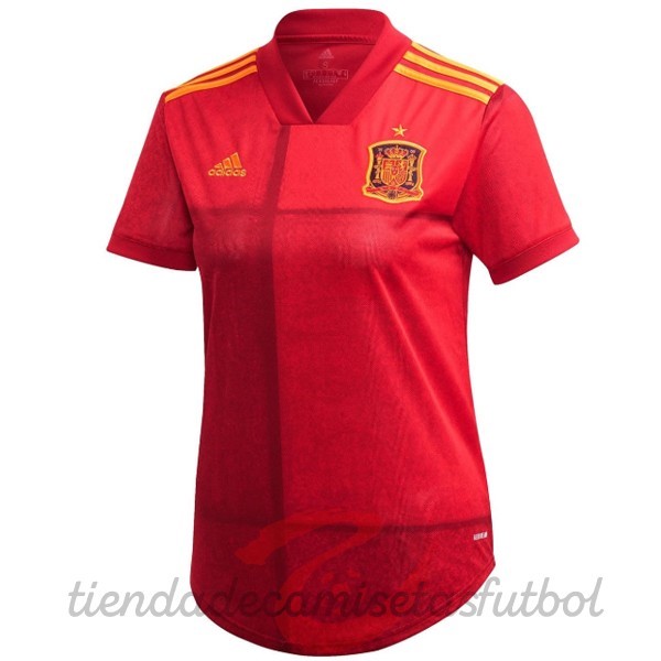 Casa Camiseta Mujer España 2020 Rojo Camisetas Originales Baratas