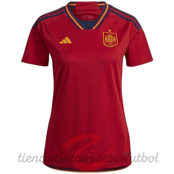 Casa Camiseta Mujer España 2022 Rojo Camisetas Originales Baratas