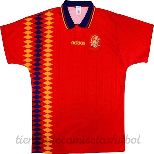 Casa Camiseta España Retro 1994 Rojo Camisetas Originales Baratas