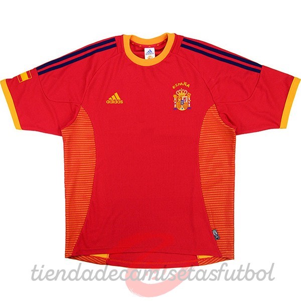 Casa Camiseta España Retro 2002 2004 Rojo Camisetas Originales Baratas