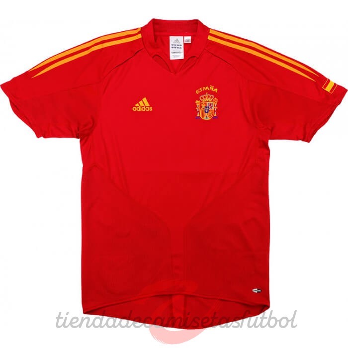 Casa Camiseta España Retro 2004 2006 Rojo Camisetas Originales Baratas