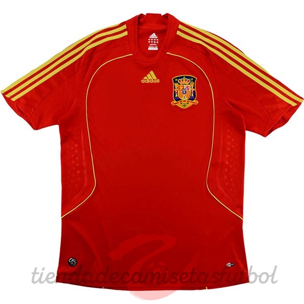 Casa Camiseta España Retro 2007 2009 Rojo Camisetas Originales Baratas