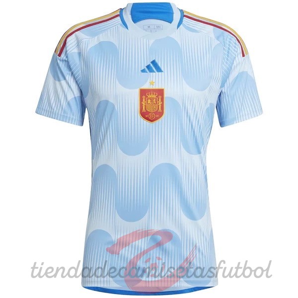 Segunda Camiseta España 2022 Azul Camisetas Originales Baratas