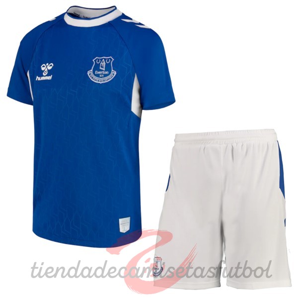 Casa Conjunto De Niños Everton 2022 2023 Azul I Blanco Camisetas Originales Baratas