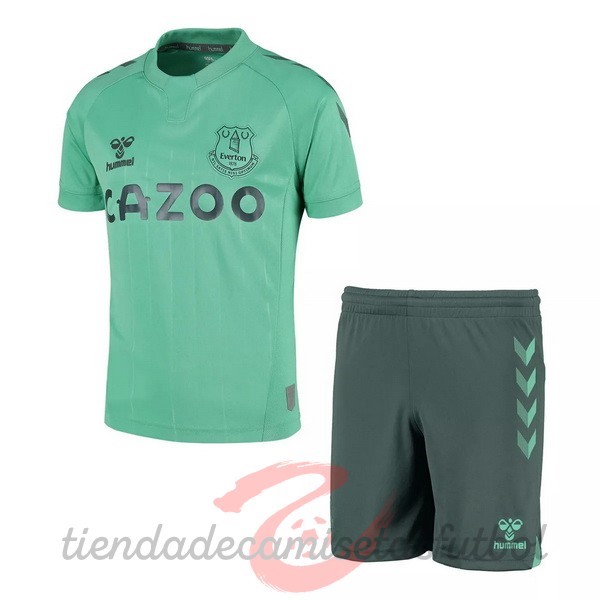 Tercera Conjunto De Niños Everton 2020 2021 Verde Camisetas Originales Baratas