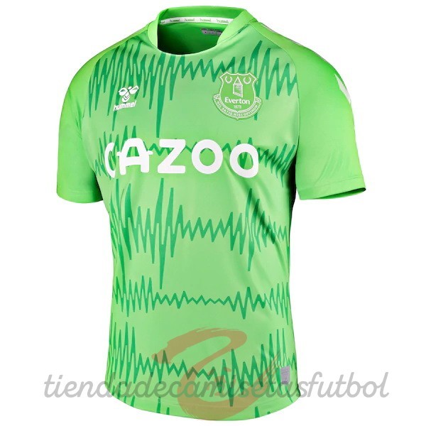 Casa Camiseta Portero Everton 2020 2021 Verde Camisetas Originales Baratas