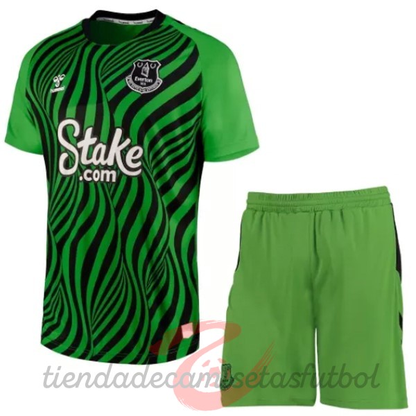 Conjunto De Hombre Portero Everton 2022 2023 Verde Camisetas Originales Baratas