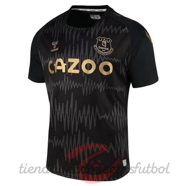 Tercera Camiseta Portero Everton 2020 2021 Negro Camisetas Originales Baratas