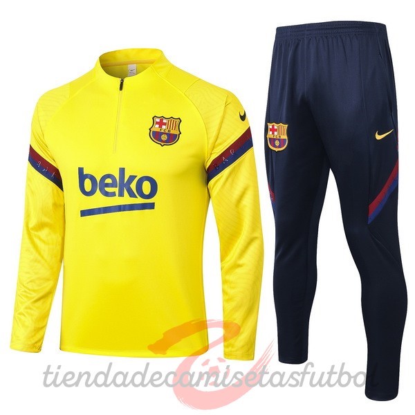 Chandal Barcelona 2020 2021 Amarillo Camisetas Originales Baratas
