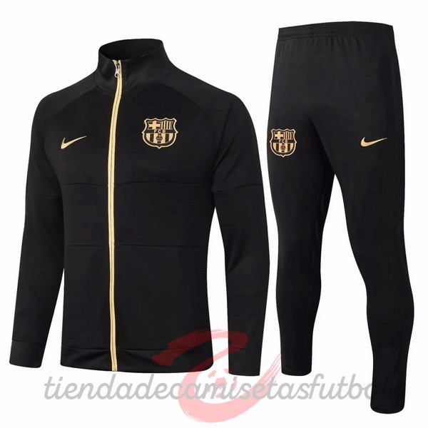 Chandal Barcelona 2020 2021 Negro Oro Camisetas Originales Baratas