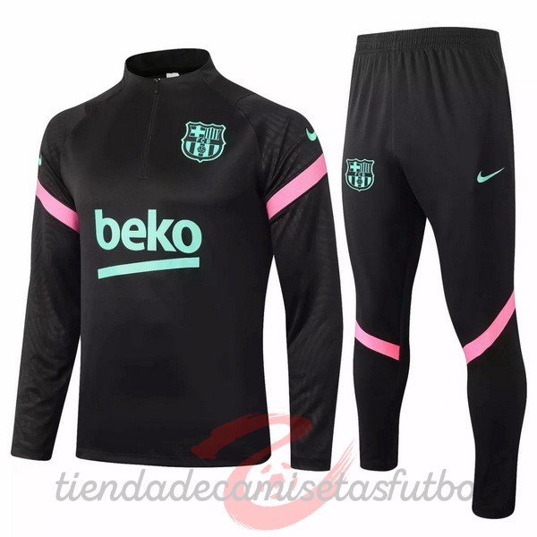 Chandal Barcelona 2020 2021 Negro Rosa Camisetas Originales Baratas