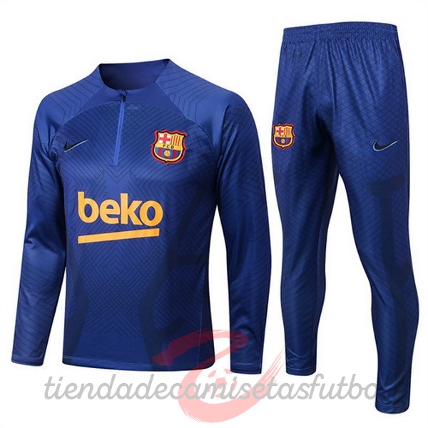 Chandal Barcelona 2022 2023 Azul II Marino Camisetas Originales Baratas