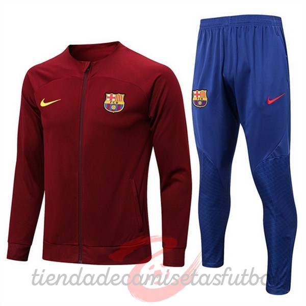 Chandal Barcelona 2022 2023 Rojo Azul Camisetas Originales Baratas
