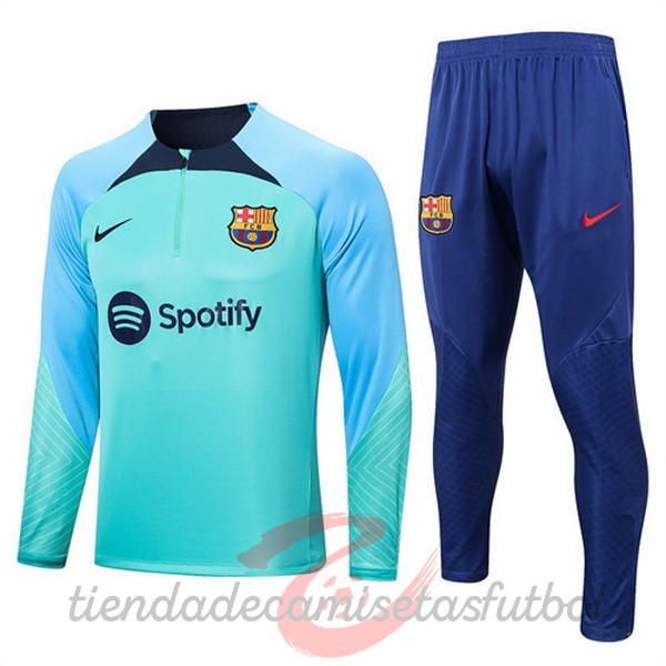 Chandal Barcelona 2022 2023 Verde Azul Camisetas Originales Baratas
