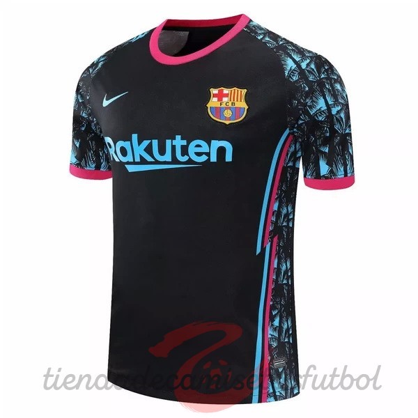 Entrenamiento Barcelona 2020 2021 Negro Rosa Camisetas Originales Baratas