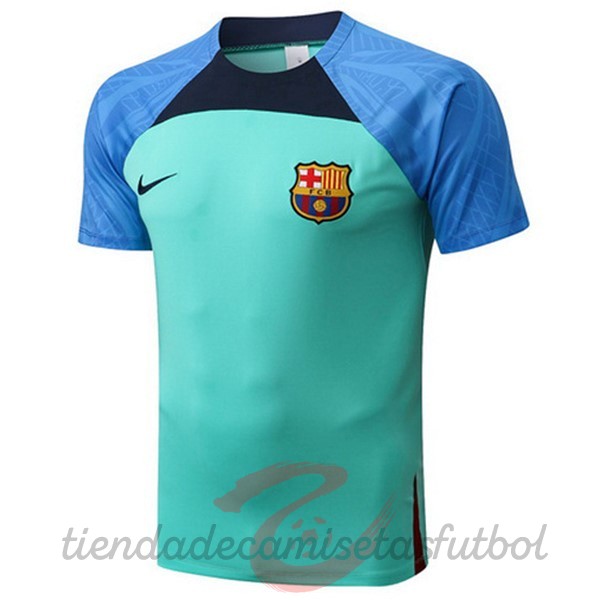 Entrenamiento Barcelona 2022 2023 Azul Verde Camisetas Originales Baratas