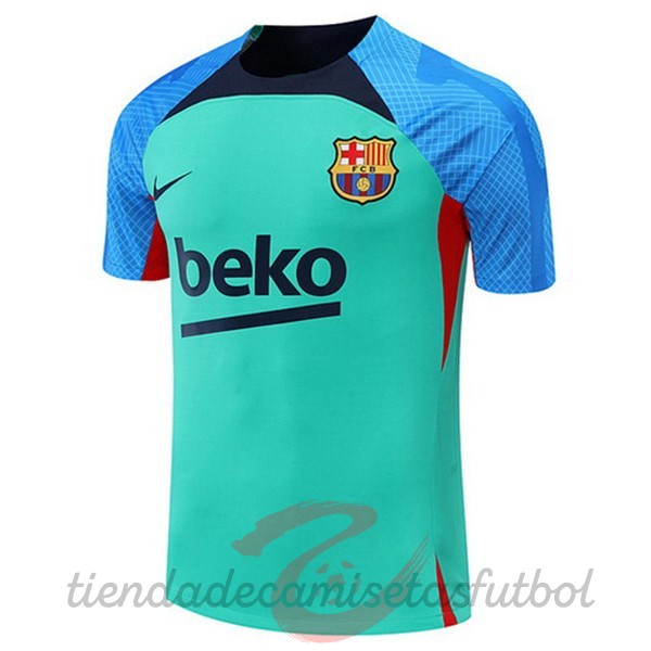 Entrenamiento Barcelona 2022 2023 Verde Azul Camisetas Originales Baratas