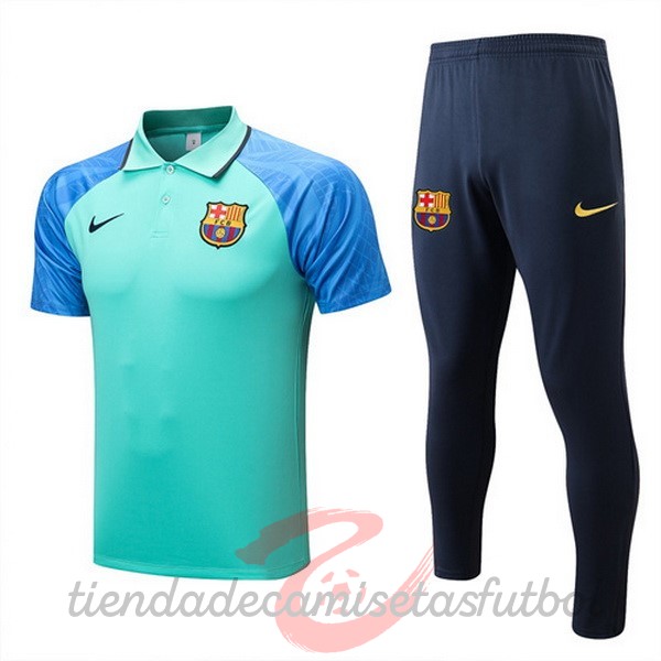 Conjunto Completo Polo Barcelona 2022 2023 Verde Camisetas Originales Baratas