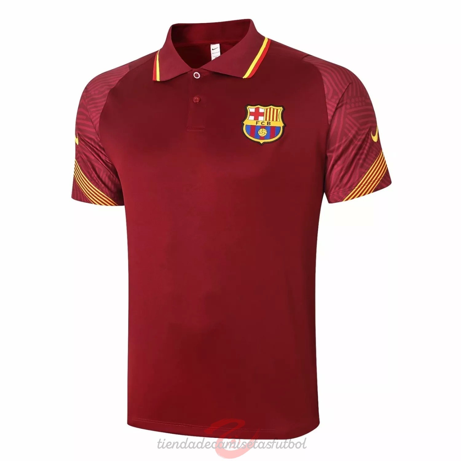 Polo Barcelona 2020 2021 Borgona Camisetas Originales Baratas