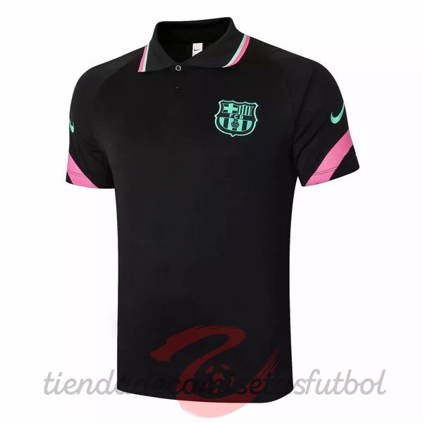 Polo Barcelona 2020 2021 Negro Verde Rosa Camisetas Originales Baratas