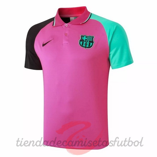 Polo Barcelona 2020 2021 Rosa Verde Camisetas Originales Baratas