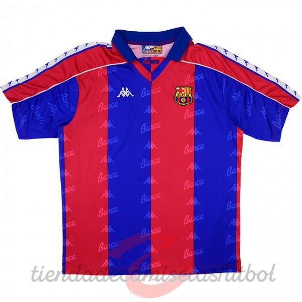 Casa Camiseta Barcelona Retro 1992 1995 Azul Rojo Camisetas Originales Baratas