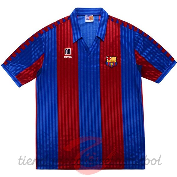 Casa Camiseta Barcelona Retro 1991 1992 Azul Rojo Camisetas Originales Baratas