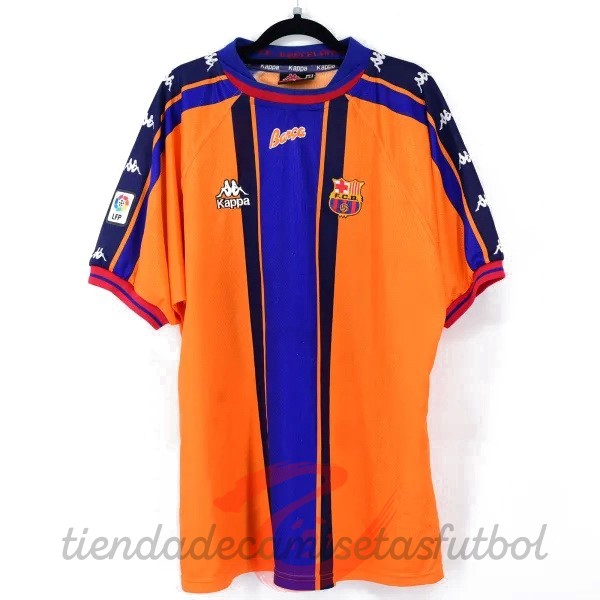 Segunda Camiseta Barcelona Retro 1997 1998 Naranja Camisetas Originales Baratas