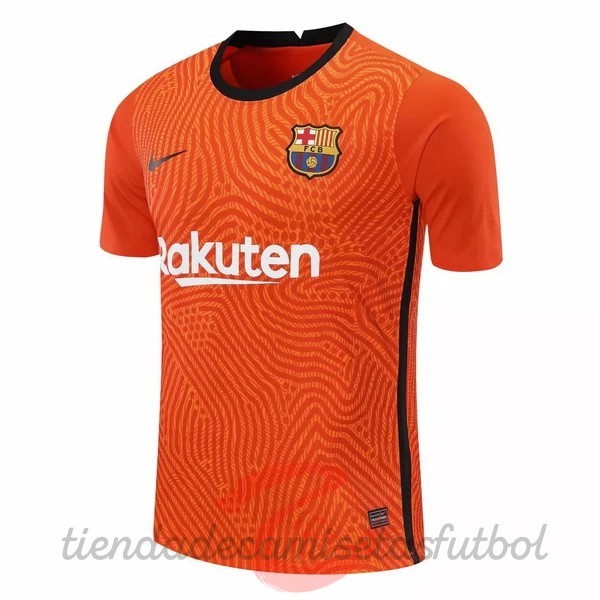 Camiseta Portero Barcelona 2020 2021 Naranja Camisetas Originales Baratas