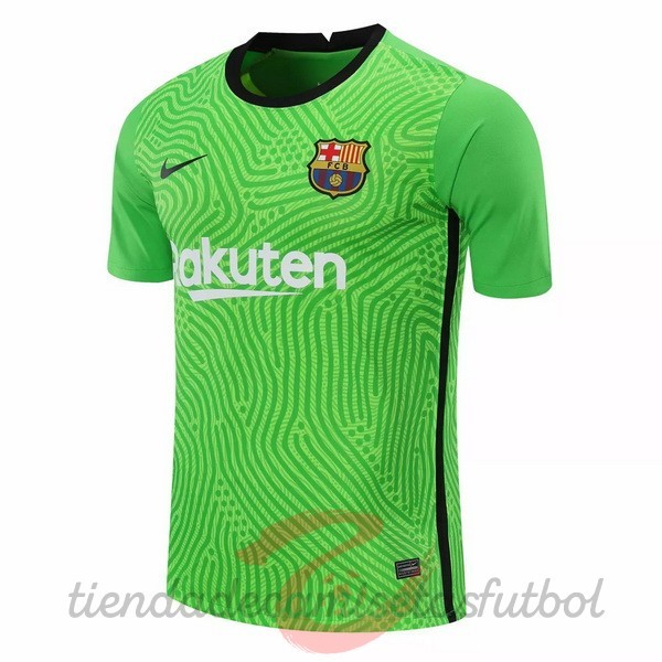 Camiseta Portero Barcelona 2020 2021 Verde Camisetas Originales Baratas