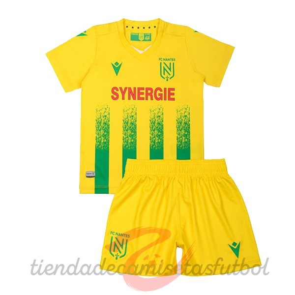 Casa Conjunto De Niños Nantes 2020 2021 Amarillo Camisetas Originales Baratas