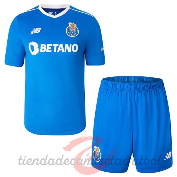 Tercera Conjunto De Niños FC Oporto 2022 2023 Azul Camisetas Originales Baratas