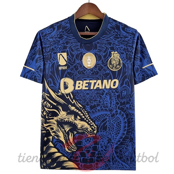 Tailandia Especial Camiseta FC Oporto 2022 2023 Azul Camisetas Originales Baratas