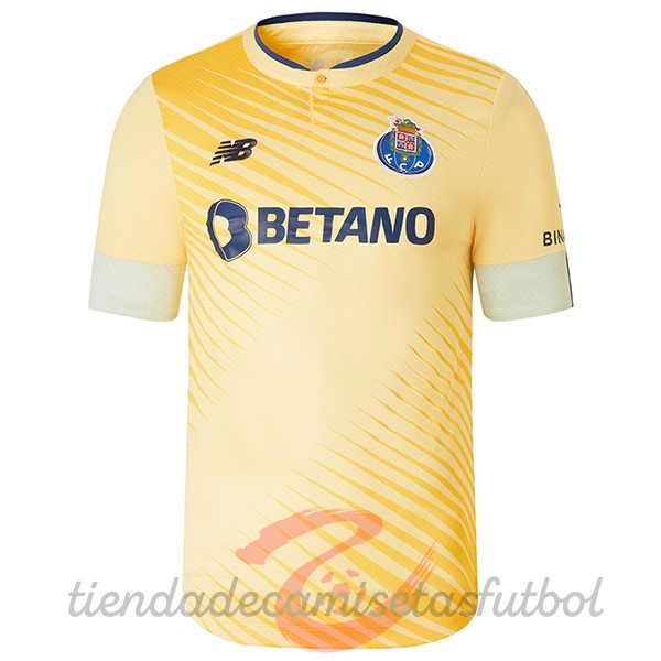 Tailandia Segunda Camiseta FC Oporto 2022 2023 Amarillo Camisetas Originales Baratas