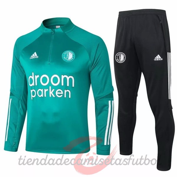 Chandal Feyenoord Rotterdam 2020 2021 Verde Negro Camisetas Originales Baratas