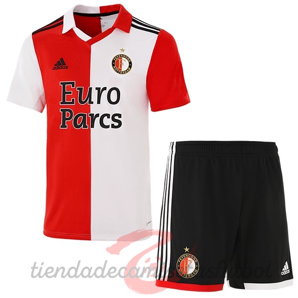 Casa Conjunto De Niños Feyenoord Rotterdam 2022 2023 Rojo Camisetas Originales Baratas