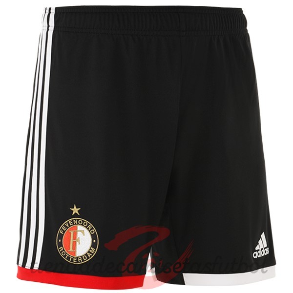 Casa Pantalones Feyenoord Rotterdam 2022 2023 Negro Camisetas Originales Baratas