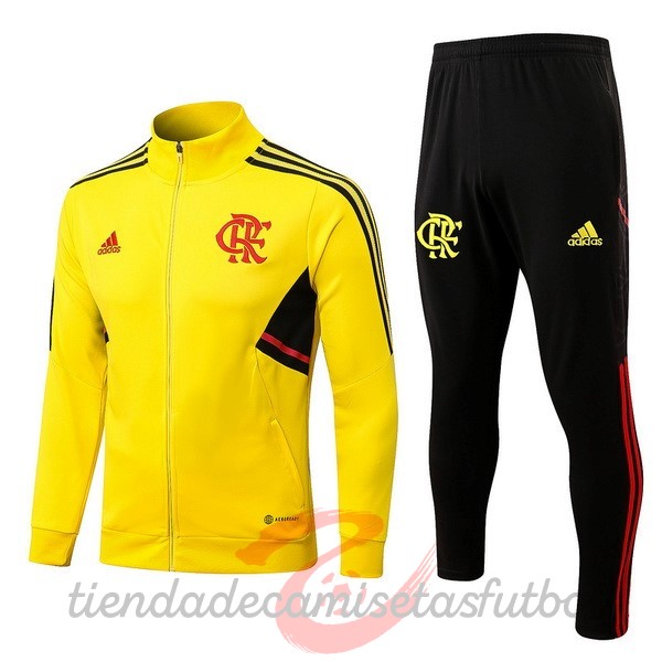 Chandal Flamengo 2022 2023 Amarillo Negro Camisetas Originales Baratas