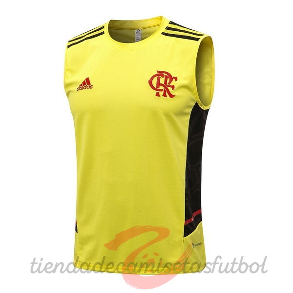 Entrenamiento Sin Mangas Flamengo 2022 2023 Amarillo Camisetas Originales Baratas