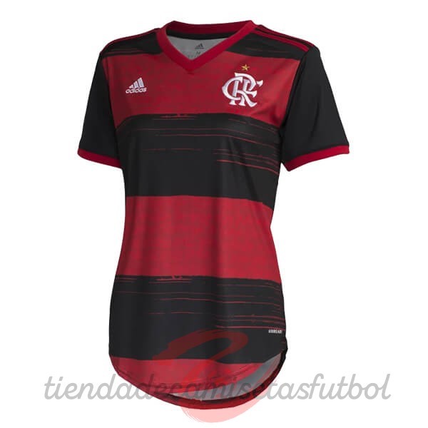 Casa Camiseta Mujer Flamengo 2020 2021 Rojo Negro Camisetas Originales Baratas