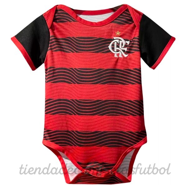 Casa Onesies Niños Flamengo 2022 2023 Rojo Camisetas Originales Baratas