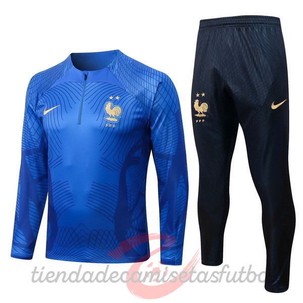 Chandal Francia 2022 Azul Camisetas Originales Baratas