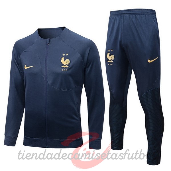 Chandal Francia 2022 Azul IIII Marino Camisetas Originales Baratas