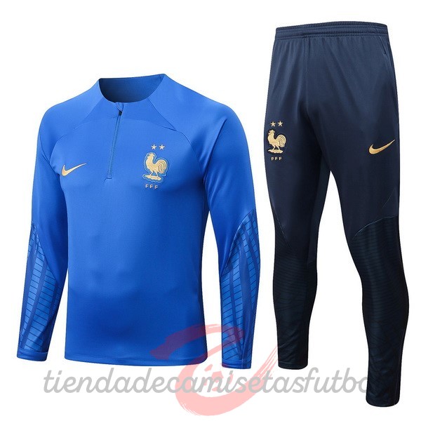 Chandal Francia 2022 II Azul Camisetas Originales Baratas