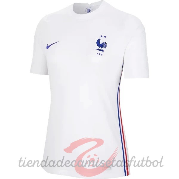 Segunda Camiseta Mujer Francia 2020 Blanco Camisetas Originales Baratas