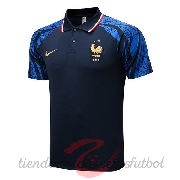 Polo Francia 2022 Azul Marino Camisetas Originales Baratas