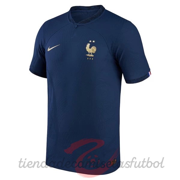 Tailandia Casa Jugadores Camiseta Francia 2022 Azul Camisetas Originales Baratas
