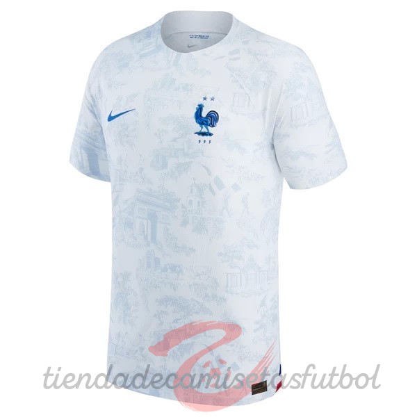 Tailandia Segunda Jugadores Camiseta Francia 2022 Blanco Camisetas Originales Baratas