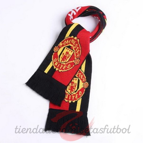 Bufanda Futbol Manchester United Tejidas Negro Rojo Camisetas Originales Baratas