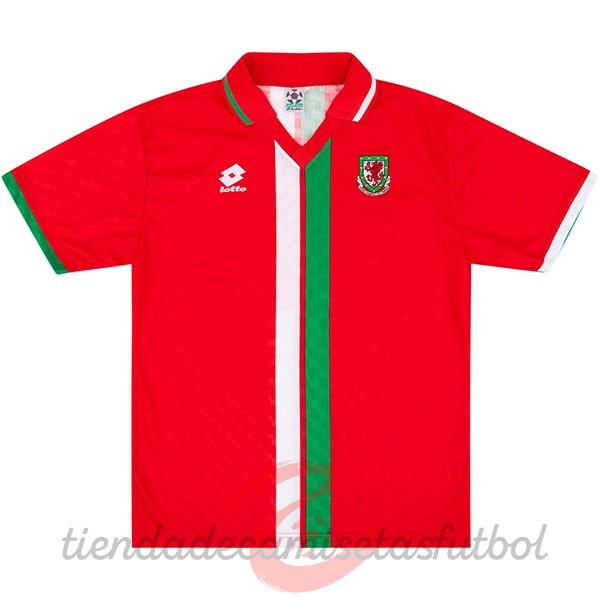 Casa Camiseta Gales Retro 1996 1998 Rojo Camisetas Originales Baratas